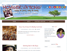 Tablet Screenshot of momservations.com